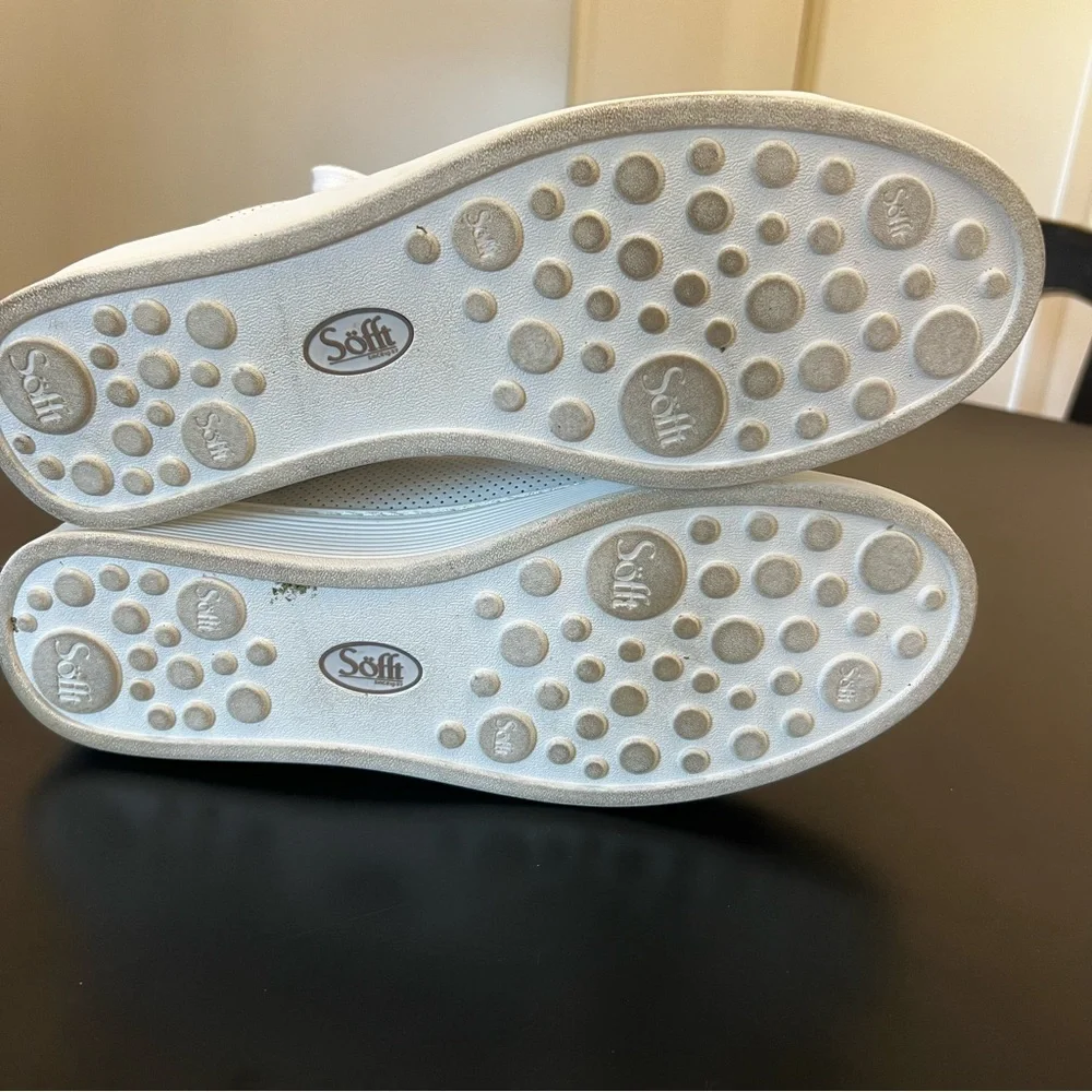 Sofft White Somers Tie Perforated Sneaker 10 - Picture 9 of 11